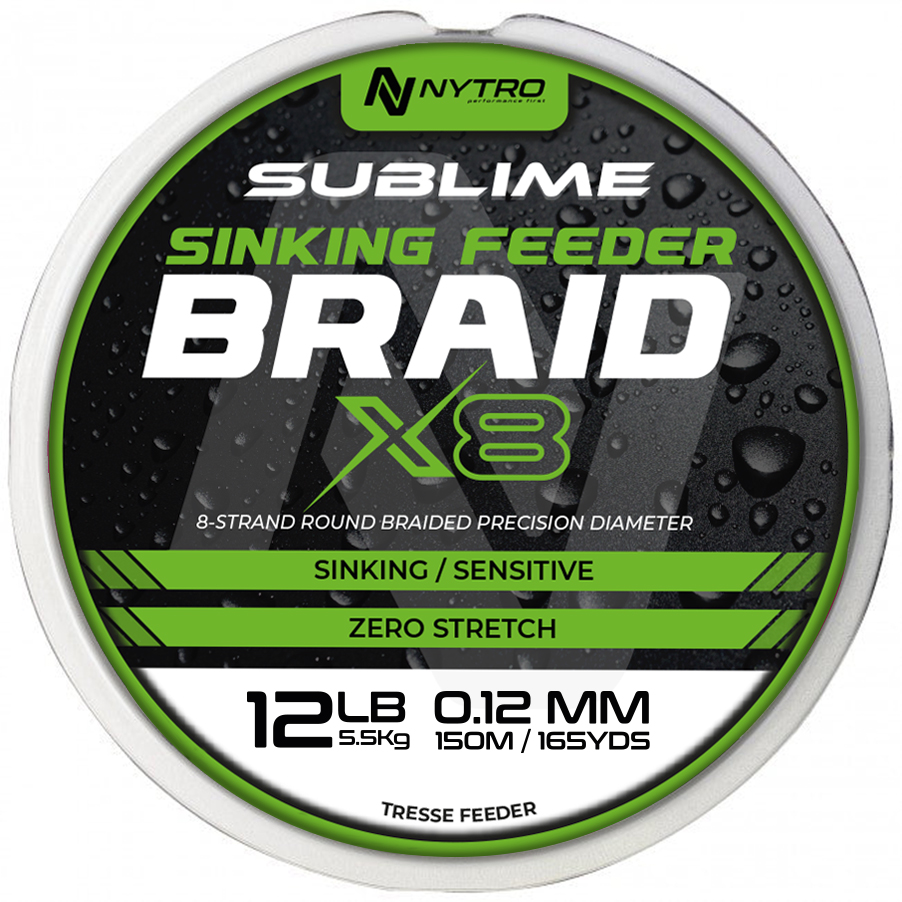 SUBLIME X8 SINKING FEEDER BRAID